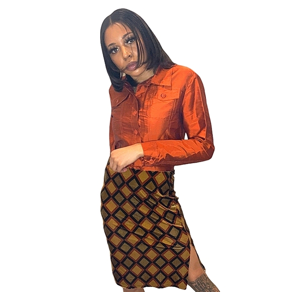 🆕 Vintage Velvet Skirt - Picture 1 of 10